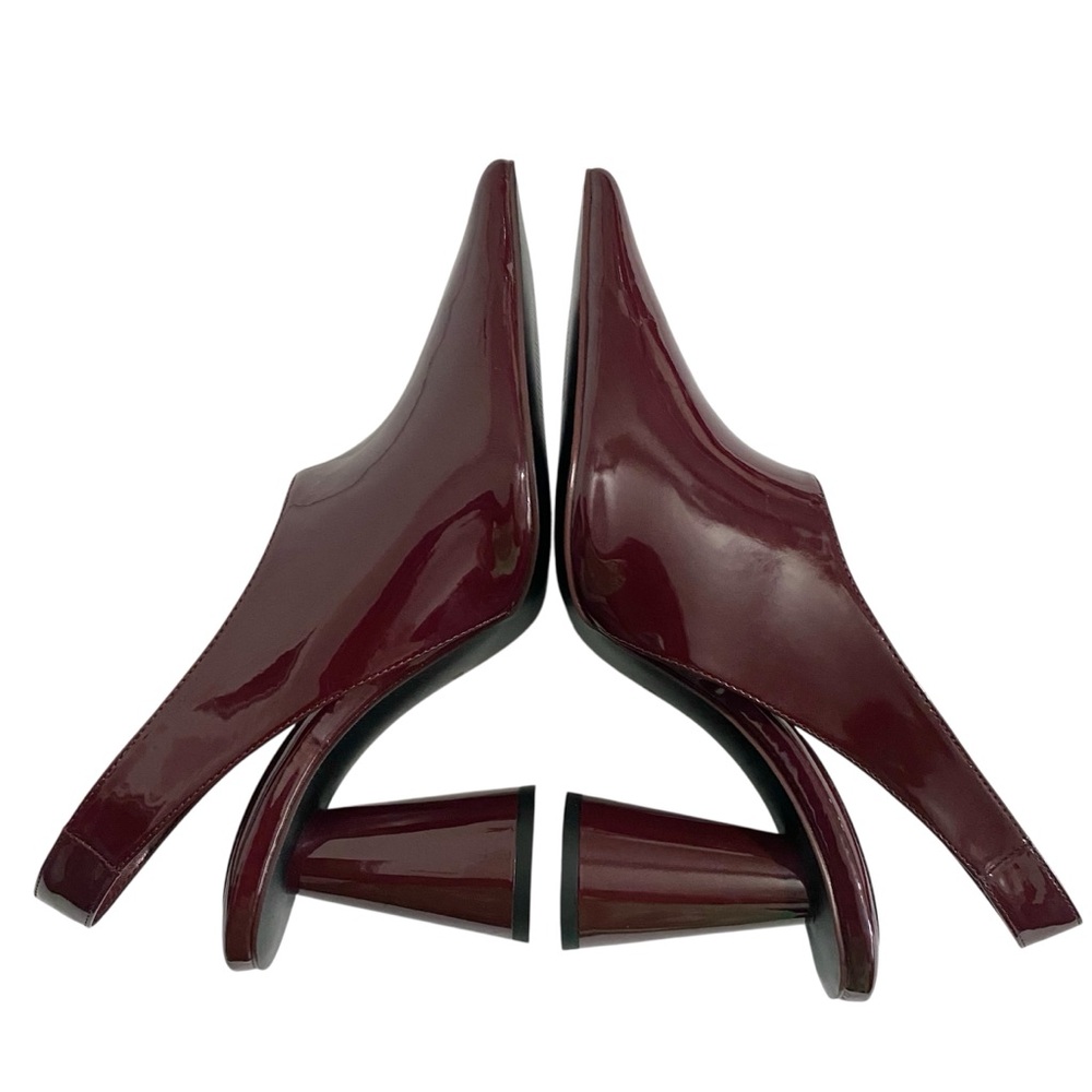 JW PEI New Vivovr Burgundy Heel Slingback Pumps Size 8 - Picture 7 of 14